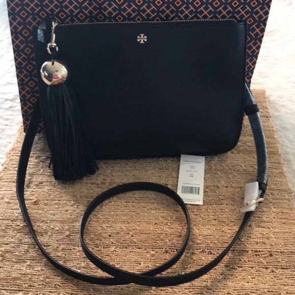 🌺🆕NWT Tory Burch Leather Tassel Crossbody - Picture 2 of 7